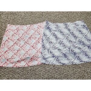 Pebble Beach Performance Skirt Skort Large Multicolor Lot of 2 Golf